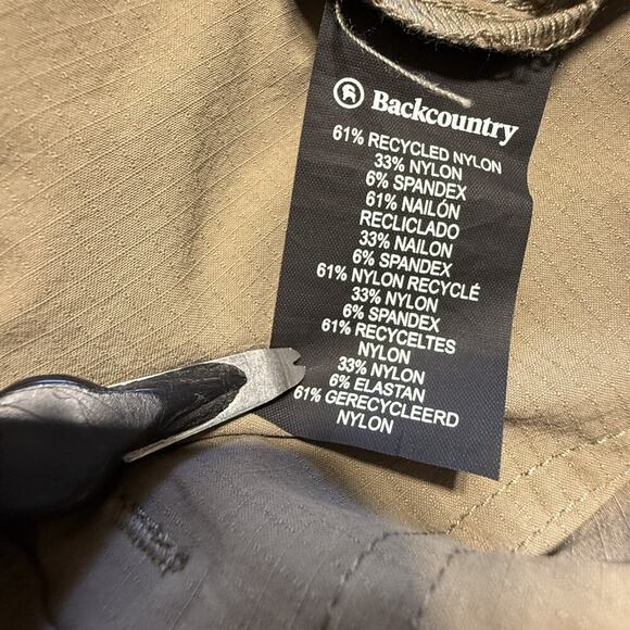 Backcountry Wasatch Ripstop Cargo Trail Pants Women's Size 10 Water Resistant - Picture 12 of 16